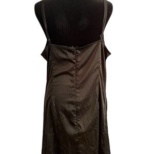 Cider black slip dress